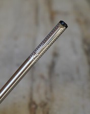 Very Beautiful Pen Fountain PARKER Rialto Metallic Chrome Quadrille - Rare ___