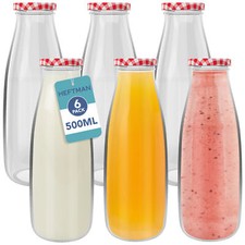 Heftman glass milk bottles - heftman,