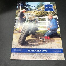 OFFICIAL THE VINTAGE MOTORCYCLE CLUB MAGAZINE SEPTEMBER 1999 CASTLE ASHBY SPRINT