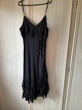 J Taylor Strappy Ruffled Evening Dress Size 16