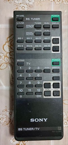 Sony tuner sat 333es - sony, remote