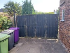 wrought iron Metal Driveway Gates Pair Large