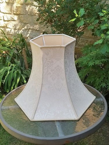 Large vintage white damask - vintage,