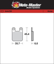 Malaguti Drakon 50 NKD 2007-2008 [Rear Offroad Sinter Racing Brake Pads]