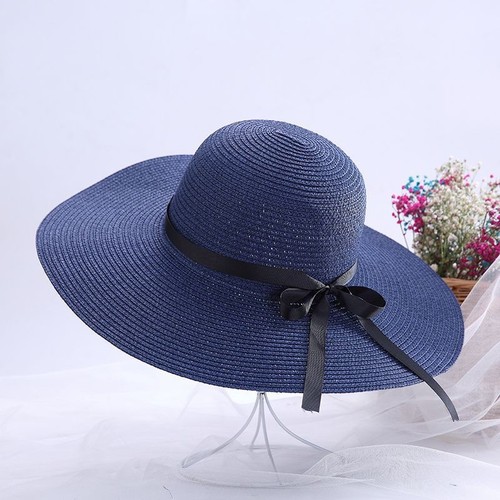 Ladies wide brim straw - sun, hat