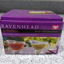 Set Of Two Mini Glass Gravy