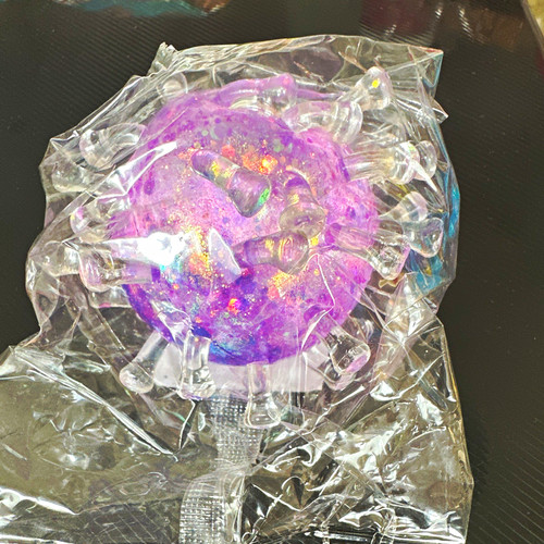 Purple sugar filled virus - , ball