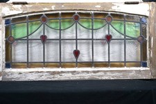 Pair of Antique Stained Glass