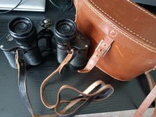 Vintage Ross London Steptron 8x30 Binoculars Made in England + Leather Case