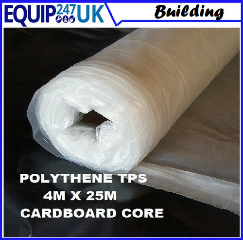 Clear builders polythene - clear,
