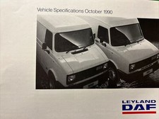 Leyland DAF Van Specifications