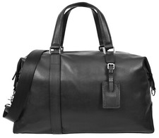 Real Leather Holdall Mid Size