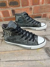 womens studded leather CONVERSE hi - size uk 5 great condition ( ref 277 )