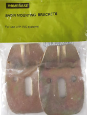 Pair Metal MOUNTING BRACKETS Basin Sink Cistern Toilet Bathroom Utility Fixing