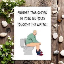 Funny Birthday Card Rude Joke