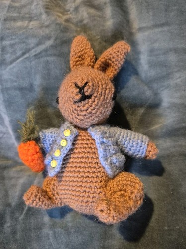Handmade crochet peter rabbit - crochet,