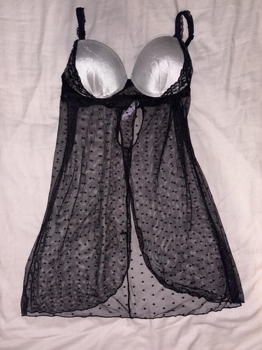 Vintage babydoll cami - , black