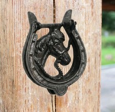 Cast iron horse - head, door