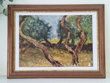 Original Oil, Old Apple Orchard, Signed & Framed, H30xW40cm