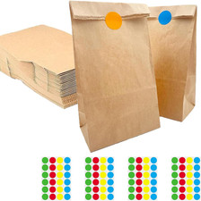 50PCS Kraft Brown Paper Lunch