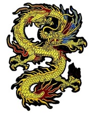 Golden Dragon Patch (23.5 cm x