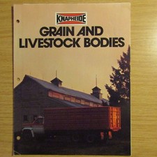 KNAPHEIDE Grain and Livestock Truck Lorry Bodies American Market Brochure 1975
