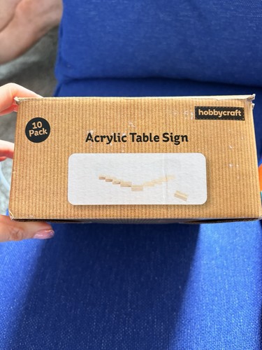 Hobbycraft acrylic table - hobbycraft, signs