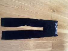 Blac Thin Leggings Size Girls L ( 9-10 Years) By Calvin Klein