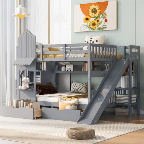 Gray wooden full over - wooden,