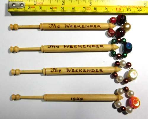 Vintage wooden lace making