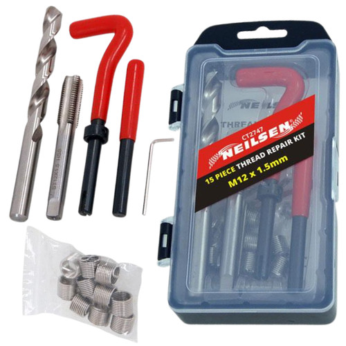 Neilsen 15pcs m12 5 thread - neilsen,
