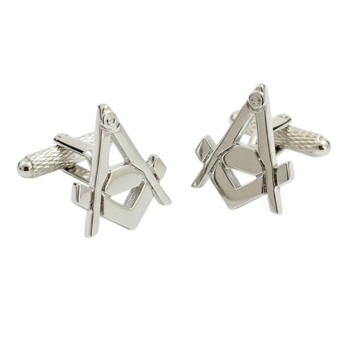 Masonic cufflinks onyx art - -,