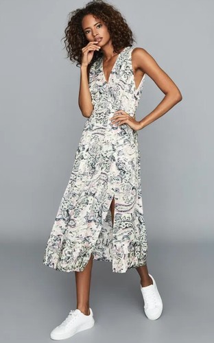 Reiss marcy midi dress - reiss, 14