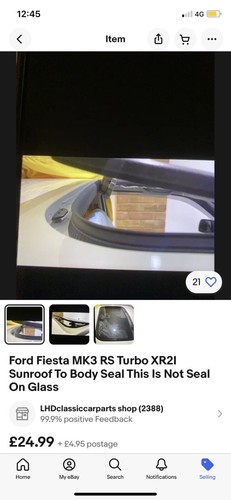 Fiesta turbo bumper - bumper, trim