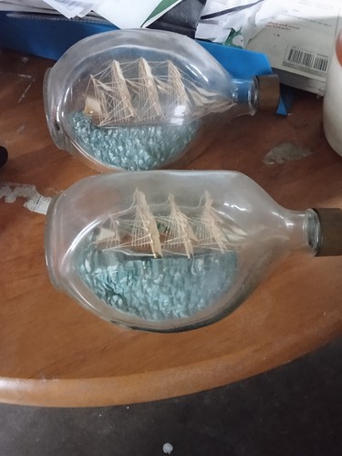 Vintage retro ship bottle - vintage,