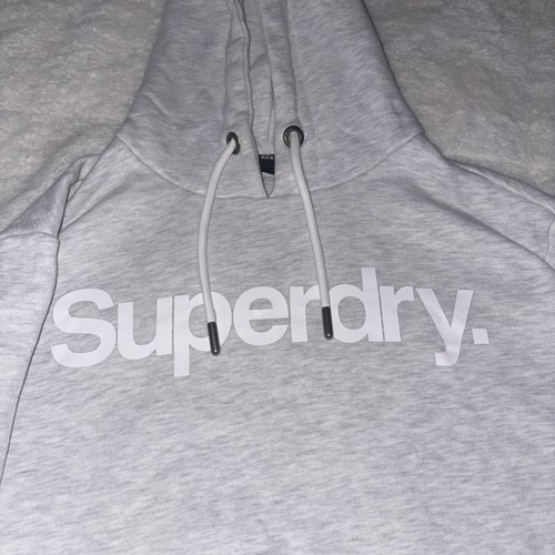Grey pullover superdry hoodie - grey,