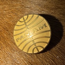 Pan Am Airlines Captain Pilot Hat Badge Uniform, gently used