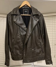 Zara Men's Faux Leather Washed