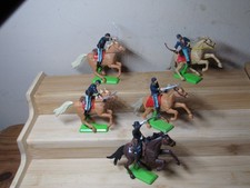 Vintage Britains Deetail ACW Union Cavalry  plastic toy soldiers 1/32