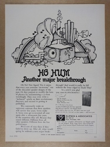 1970 klipsch klipschorn - 1970,