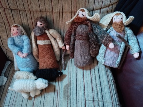 Hand knitted christmas - hand,