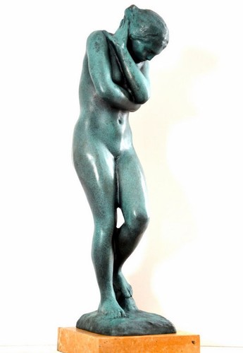 Handmade bronze sculpture - bronze,