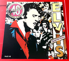 Elvis Presley Elvis's 40 Greatest Album Cover Art PICTURE / PRINT 9.5" x 9.5"