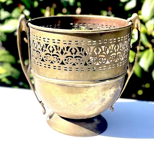 Antique brass large ornate - brass,