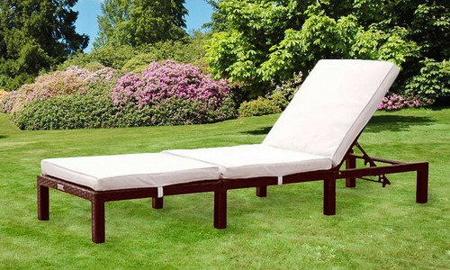 Rattan day bed sun - rattan, lounger