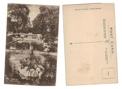 Vintage postcard the stream - postcard,