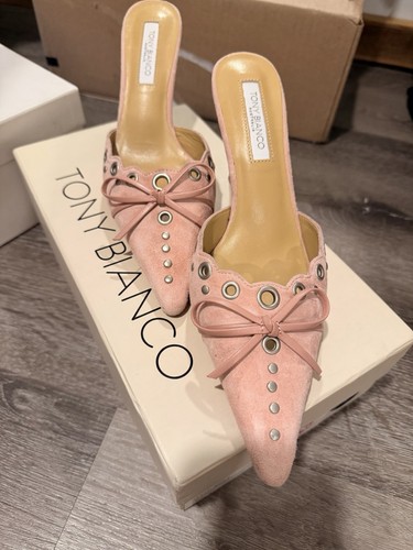 Tony bianco blush pink mules - bianco,