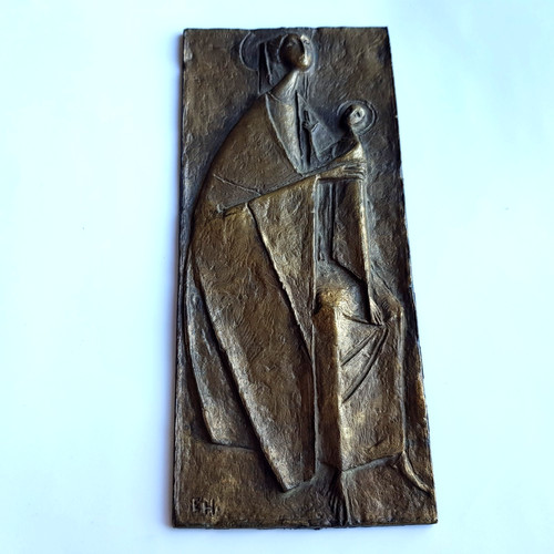 Austrian bronze icon plaque