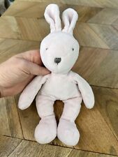 Jacadi paris pink rabbit bunny soft plush toy 13" laid flat