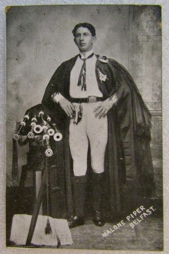 Malone piper belfast postcard - malone,